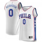 Camiseta Josh Richardson 0 Philadelphia 76ers Association Edition Blanco Hombre